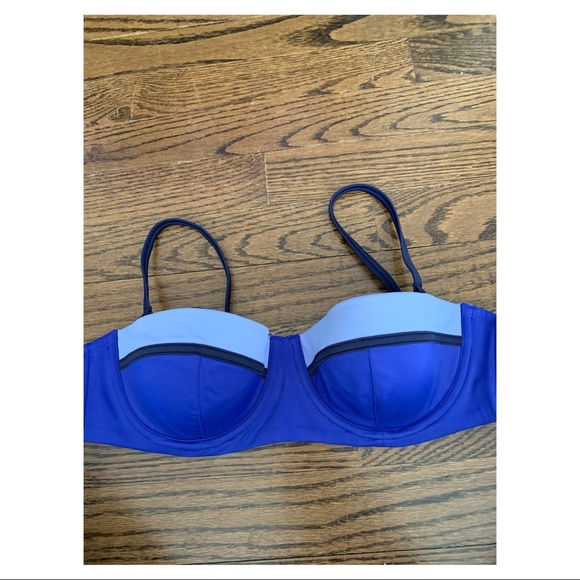 Dual tone purple bathing suit set - Picture 1 of 4